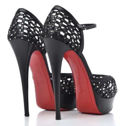 Christian Louboutin Kid Mrs 150 Pumps 38.5 Black 4 of 16