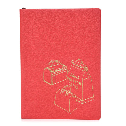 Louis Vuitton Taurillon Notebook MM Rubis 1 of 6