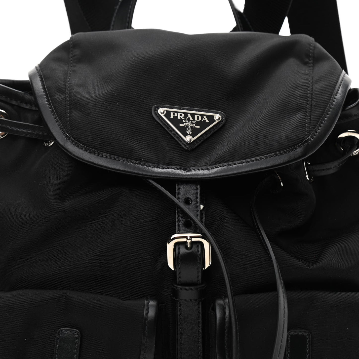 Tessuto Nylon Vitello Backpack Black