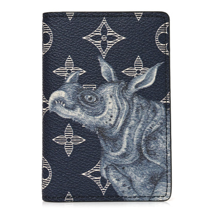 Louis Vuitton Savane Monogram Chapman Rhinoceros Pocket Organizer Encre 1 of 7