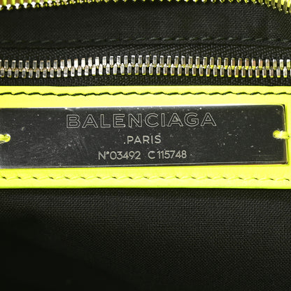 Balenciaga Agneau Classic Silver Hardware City Jaune Fluo 7 of 11