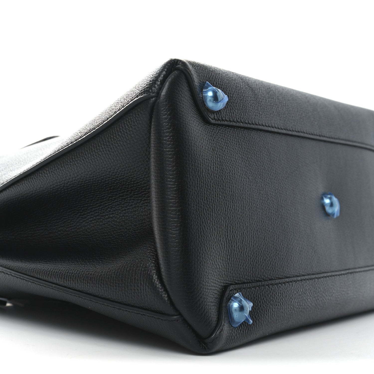 Burberry Derby Calfskin Medium Banner Tote Black 9 of 10