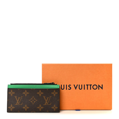 Louis Vuitton Monogram Calfskin Coin Card Holder Minty Green 8 of 8
