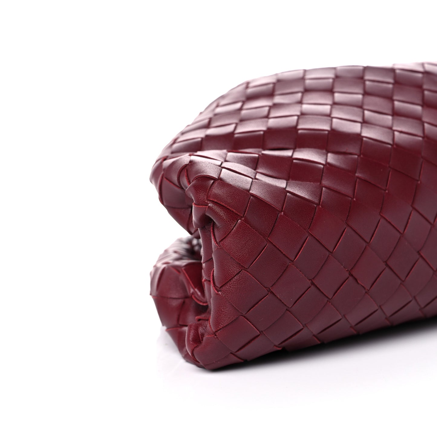 Nappa Maxi Intrecciato The Pouch Oversized Clutch Bordeaux