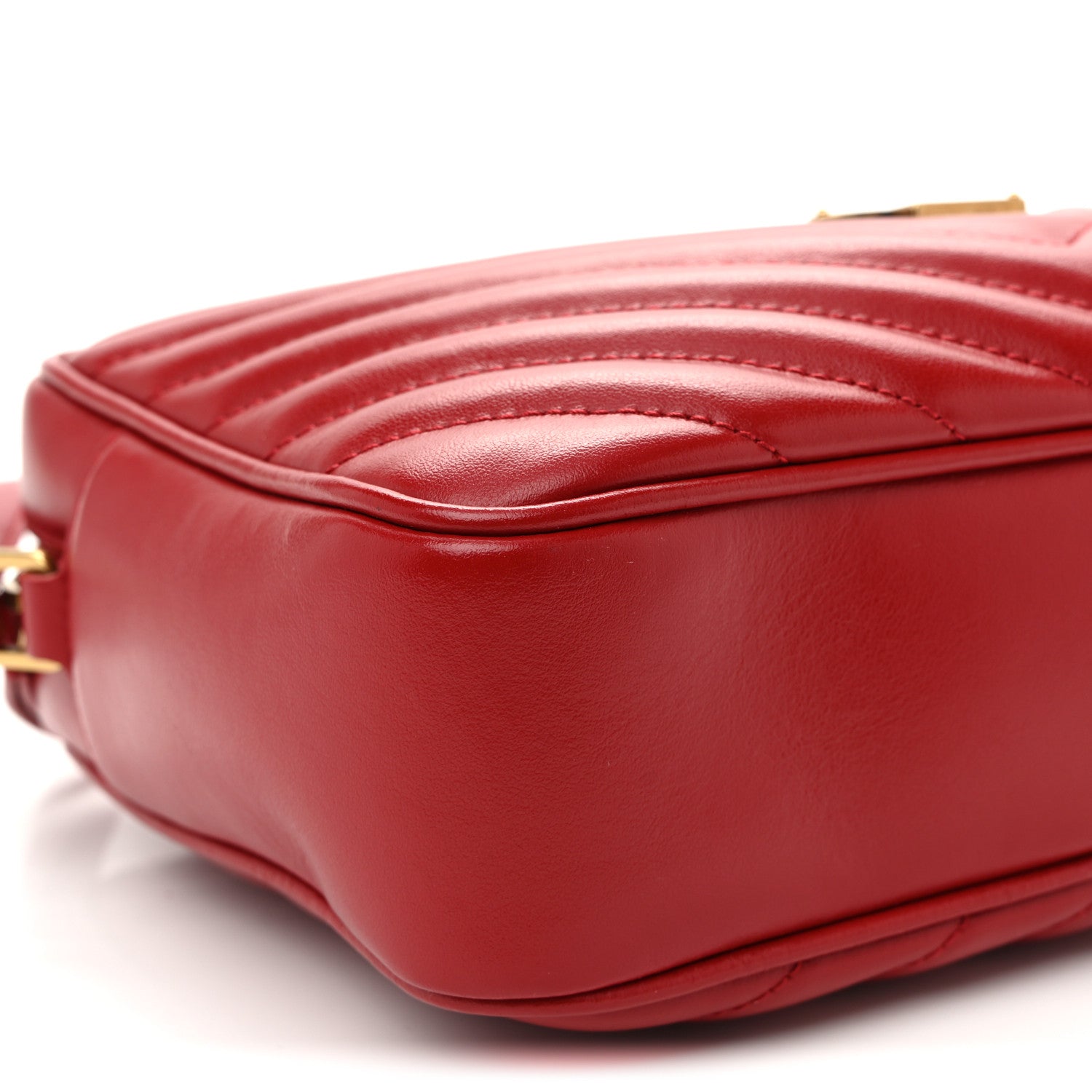 Saint Laurent Calfskin Matelasse Monogram Lou Camera Bag Rouge Eros 9 of 10