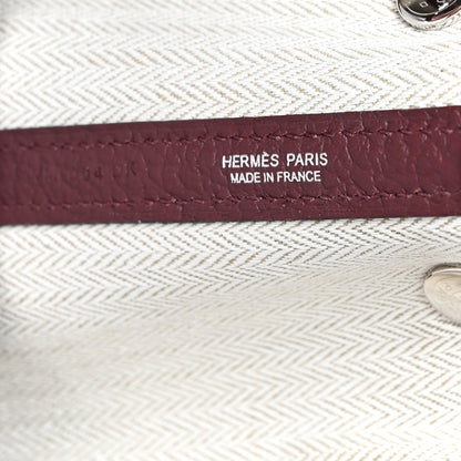 Hermes Vache Country Garden Party 30 TPM Bordeaux 5 of 8