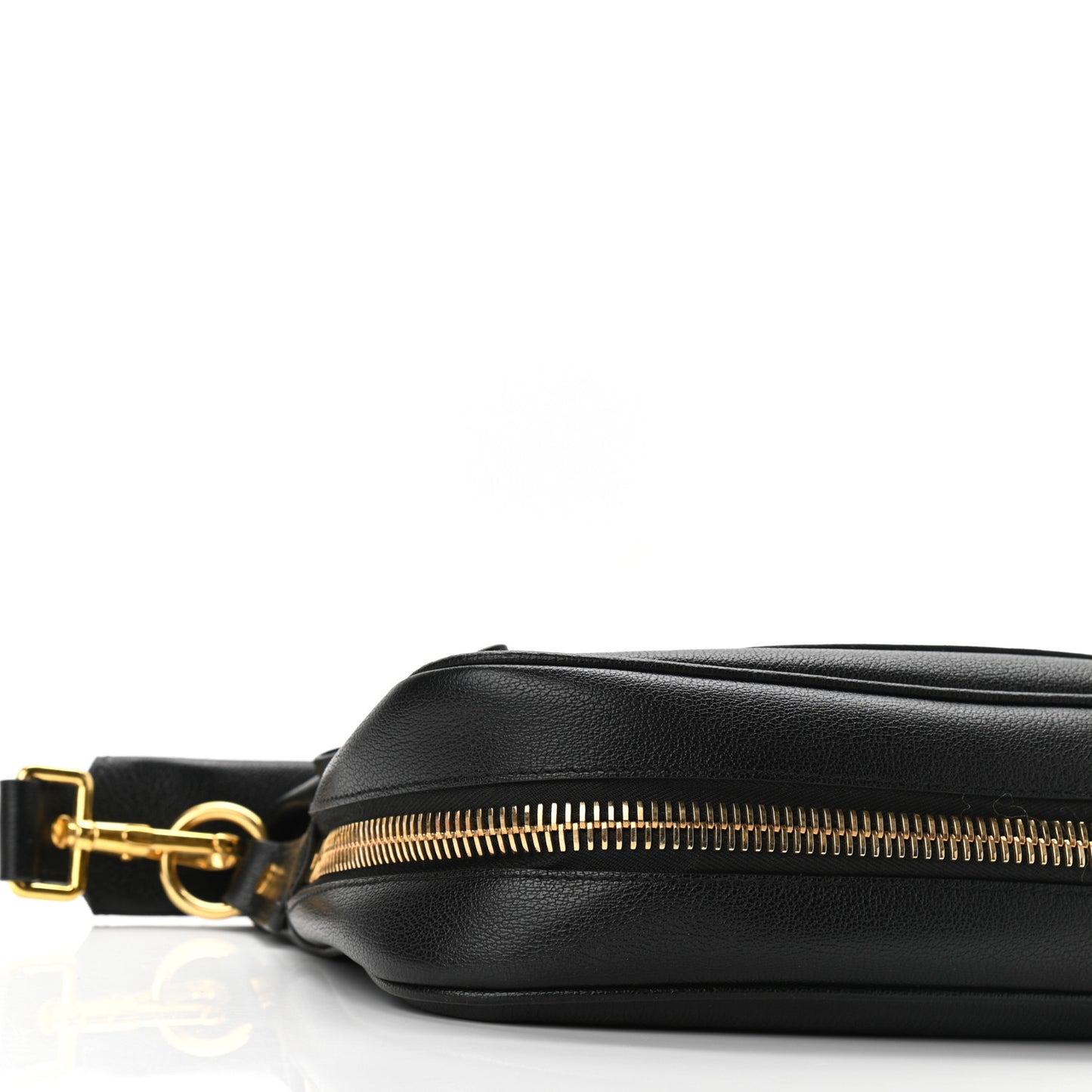 Grained Calfskin Medium Jennifer Crossbody Bag Black