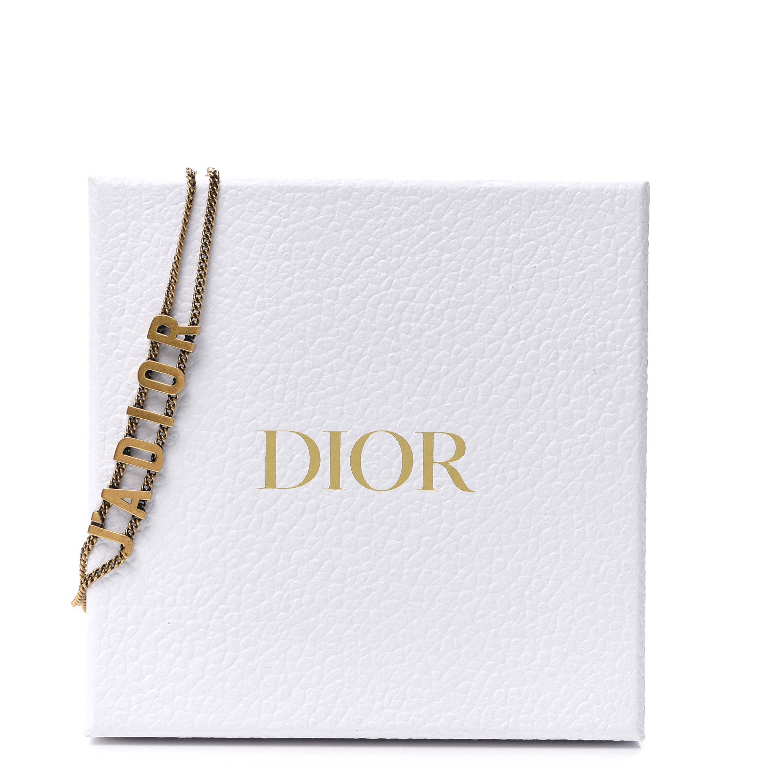 Christian Dior Metal J'Adior Choker Necklace Aged Gold 4 of 4