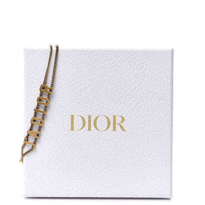 Christian Dior Metal J'Adior Choker Necklace Aged Gold 4 of 4