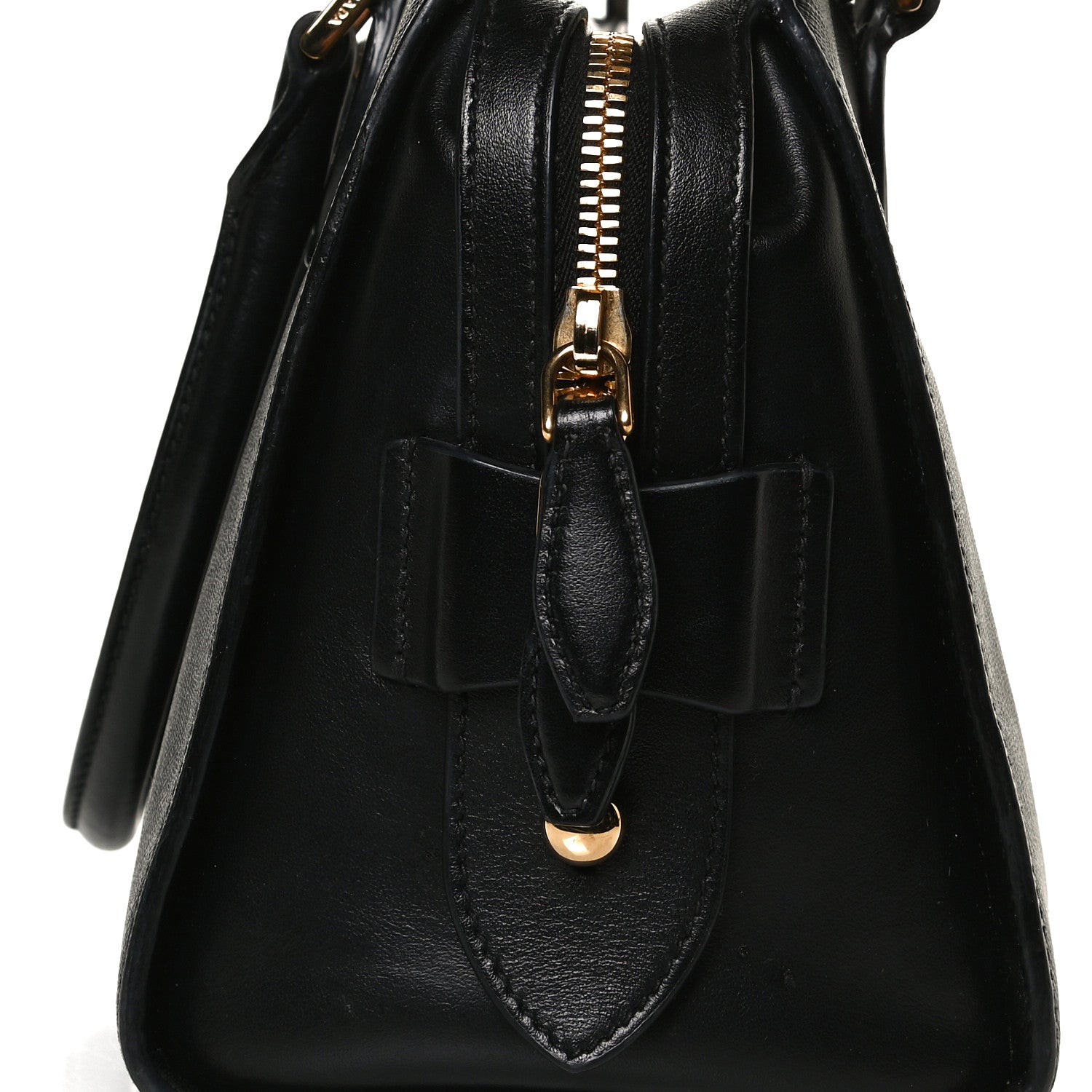 Prada Saffiano Soft Calfskin Double Handle Satchel Black 14 of 17
