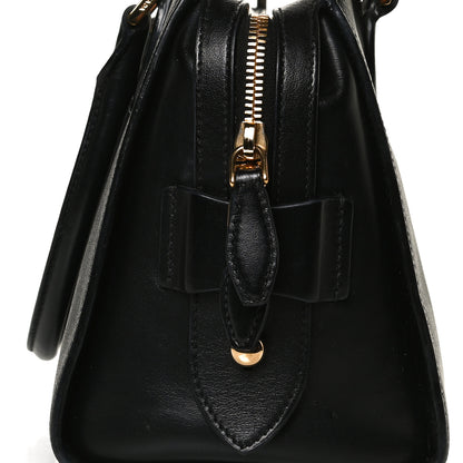 Prada Saffiano Soft Calfskin Double Handle Satchel Black 14 of 17