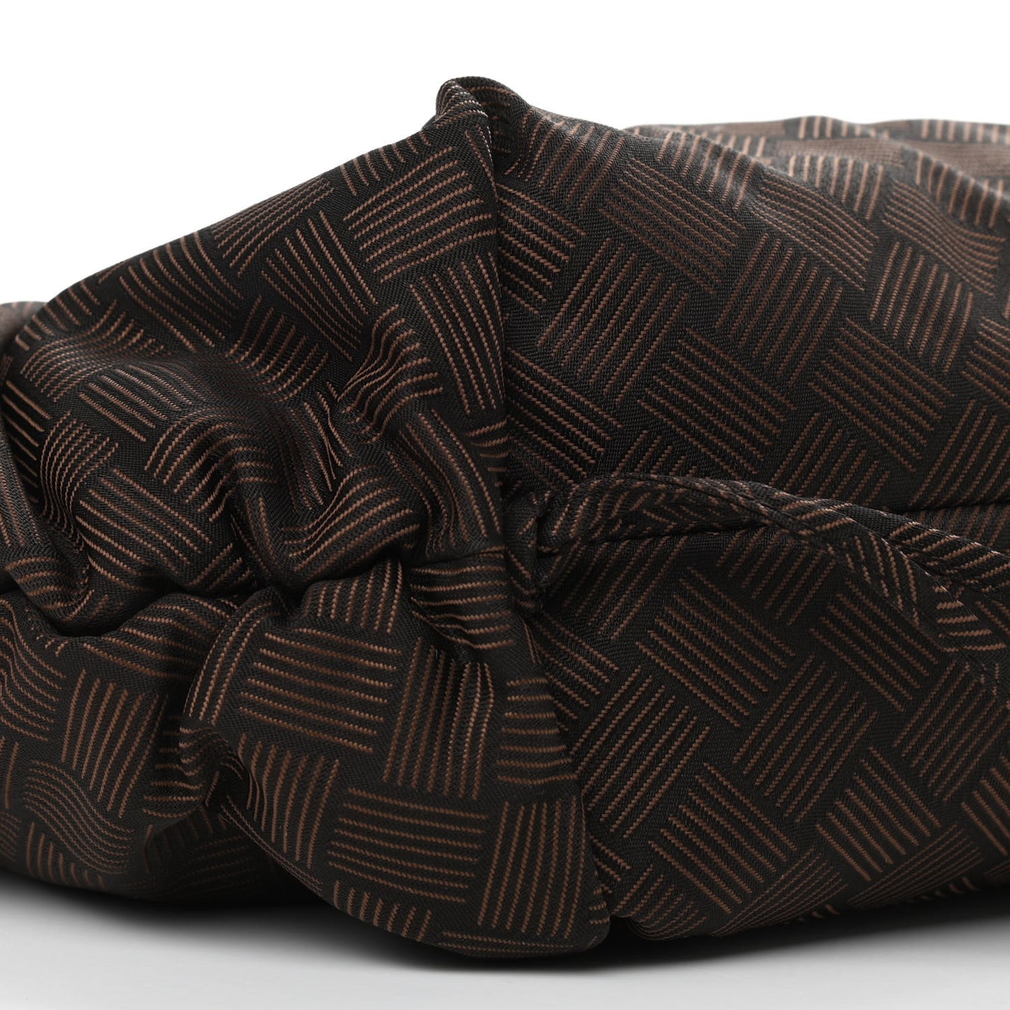 Fabric Intrecciato Medium The Point Triangle Bag Brown