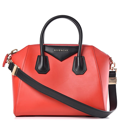 Givenchy Smooth Calfskin Small Bi-Color Antigona Red Black 1 of 13