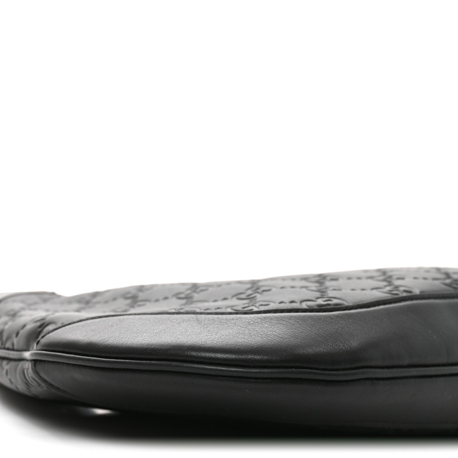 Gucci GG Calfskin Embossed B Medium Shoulder Bag Arabella Black 9 of 10