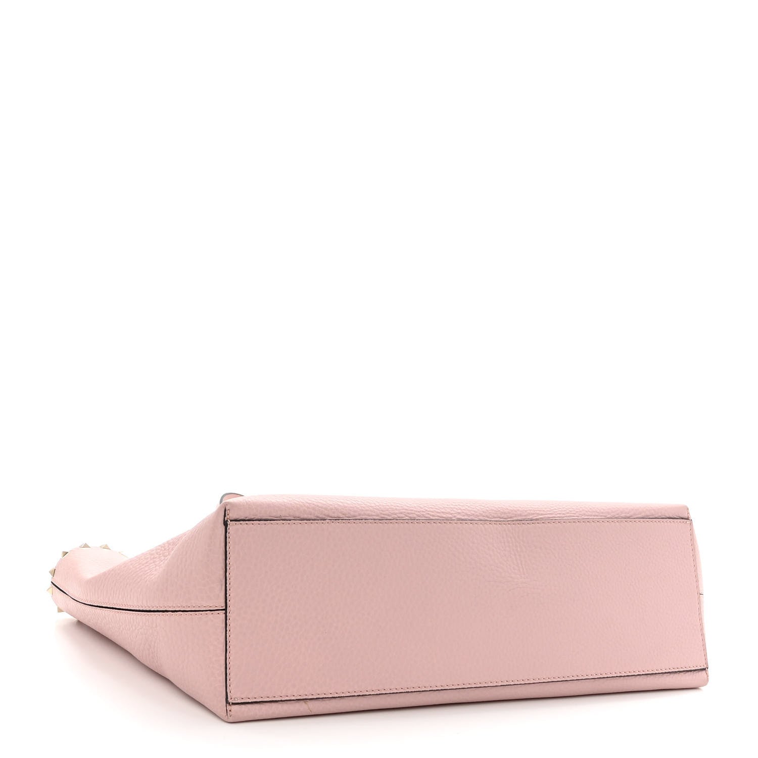 Valentino Garavani Grained Calfskin Rockstud Shoulder Tote Water Rose 4 of 10