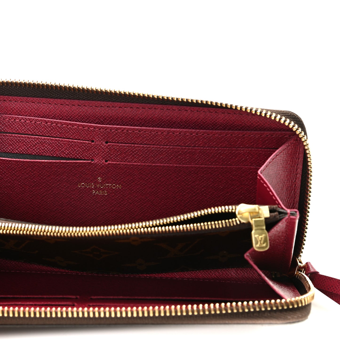Monogram Clemence Wallet Fuchsia