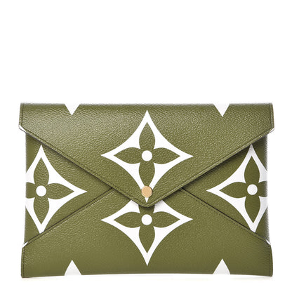 Louis Vuitton Monogram Giant Large Kirigami Pochette Kaki 1 of 7