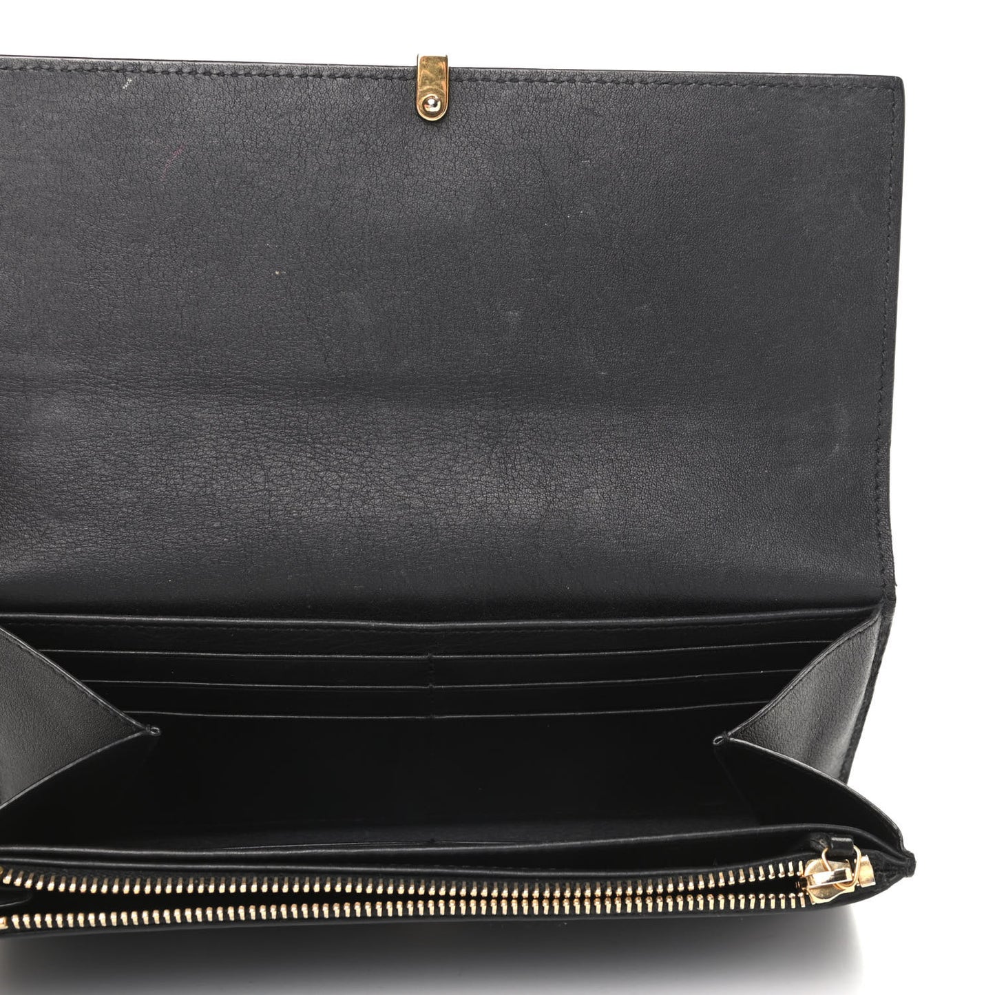 Calfskin Classic Y Ligne Wallet Black