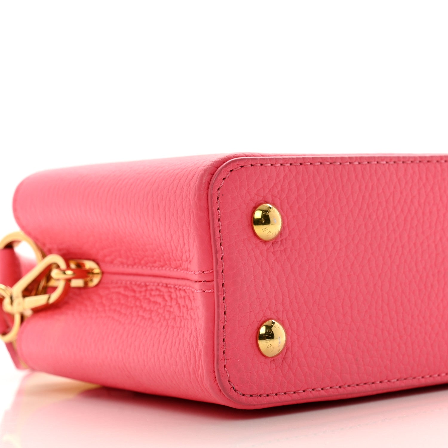 Louis Vuitton Taurillon Capucines Mini Dragon Fruit Pink Cedrat 7 of 8