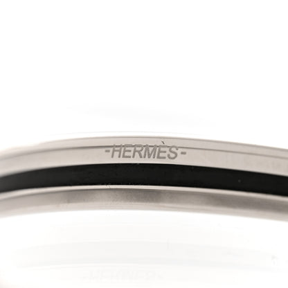 Hermes Enamel Printed Extra Narrow Uni Bracelet 65 Bleu Polaire 5 of 6