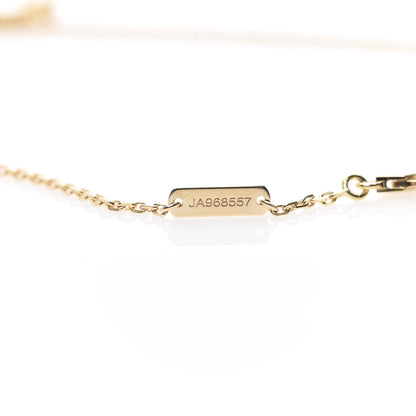 Van Cleef & Arpels 18K Yellow Gold Mother of Pearl Vintage Alhambra Pendant Necklace 6 of 6