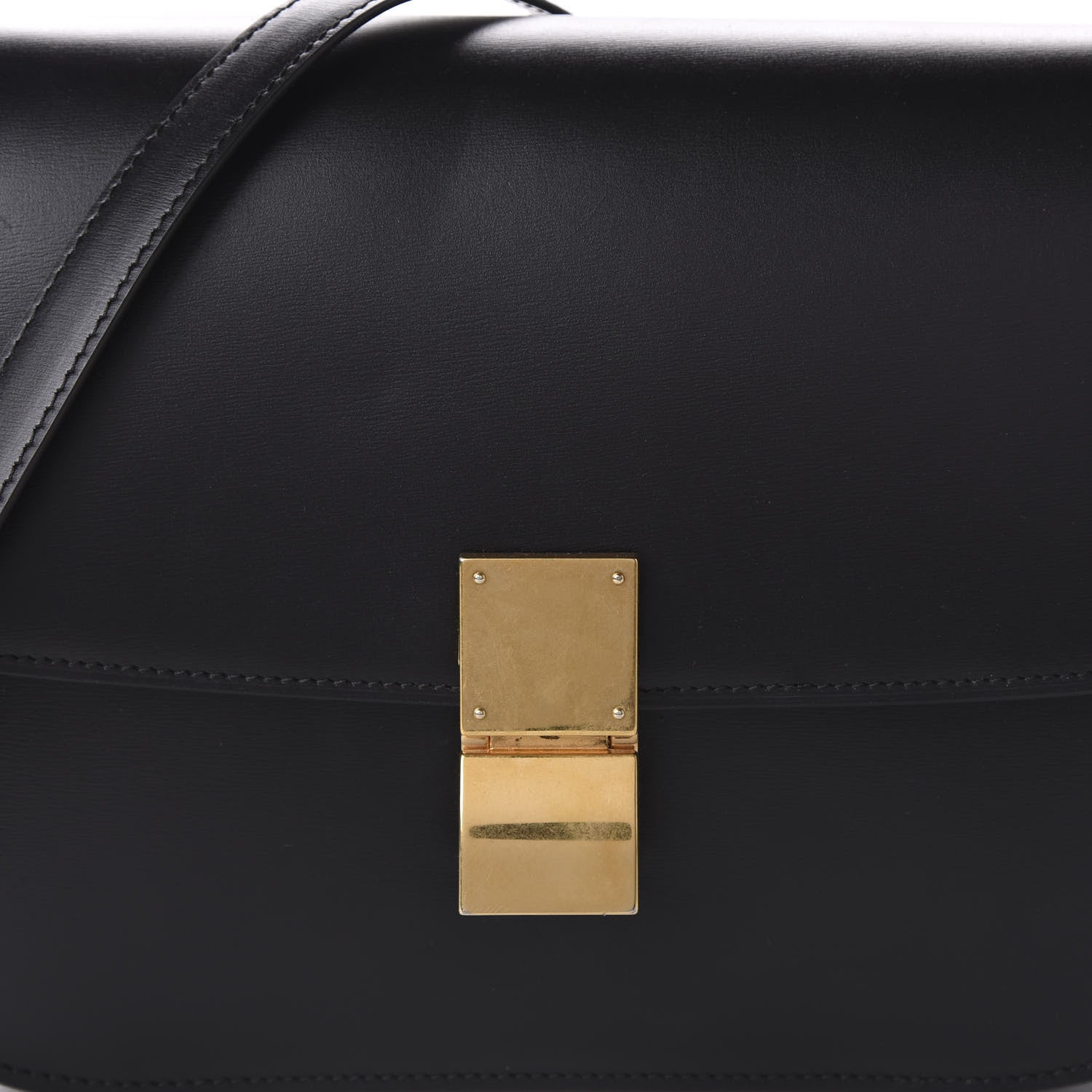 Celine Box Calfskin Medium Classic Box Flap Bag Black 10 of 10
