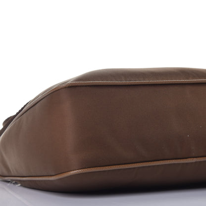 Prada Tessuto Nylon Saffiano Re-Edition 2005 Shoulder Bag Cacao 8 of 10
