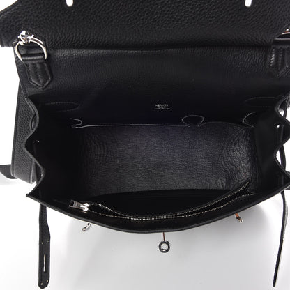 Hermes Taurillon Clemence Jypsiere 28 Black 5 of 9