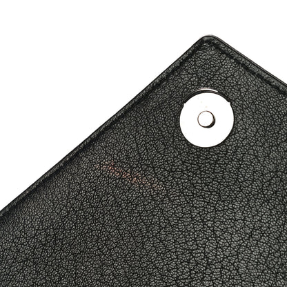 Saint Laurent Sheepskin Matelasse Chevron Monogram Medium College Bag Black 10 of 12