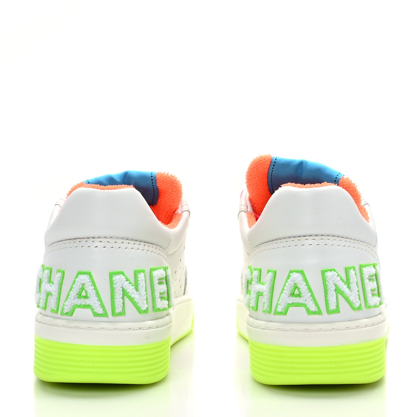 Calfskin Womens Logo Sneakers 39 Multicolor