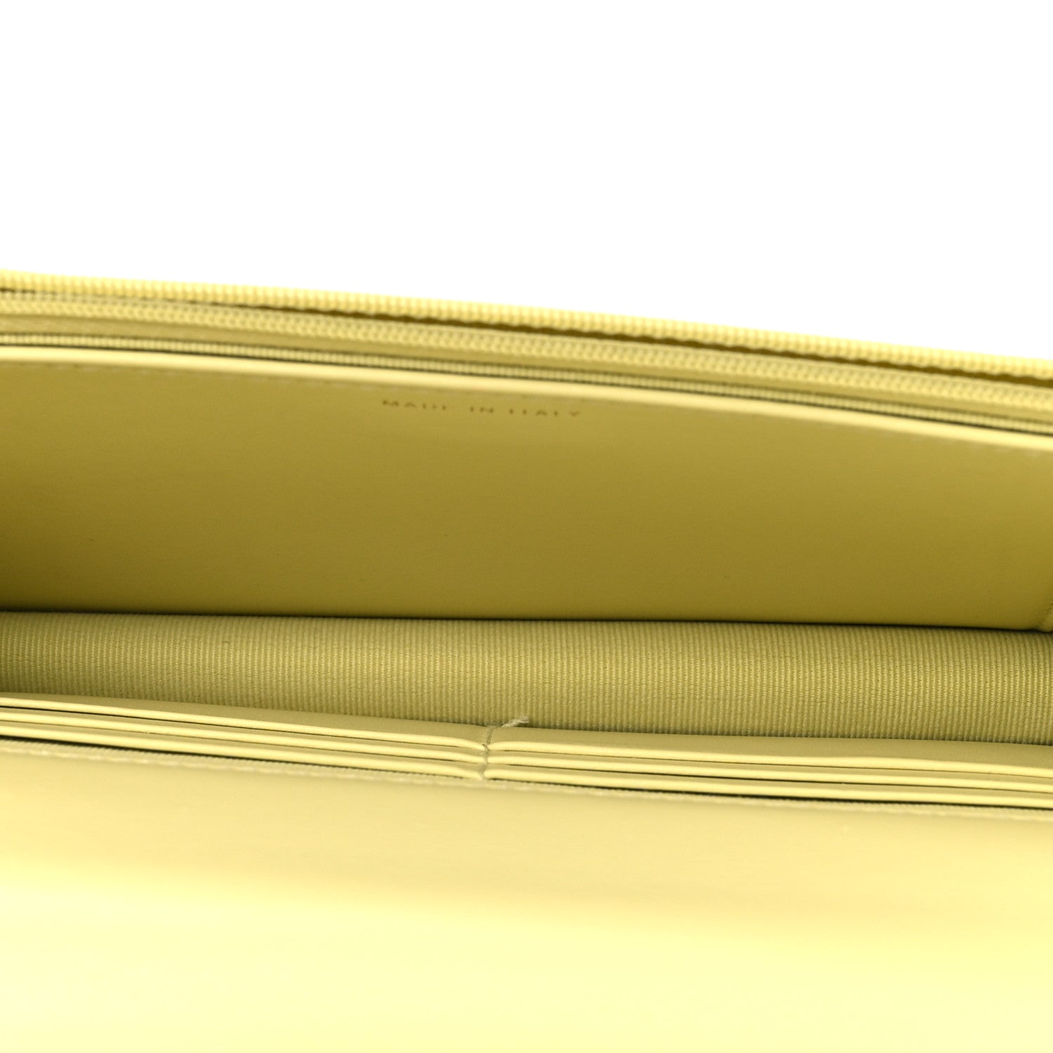 Chanel Calfskin Quilted Perfect Fit Wallet On Chain WOC Yellow 5 of 13