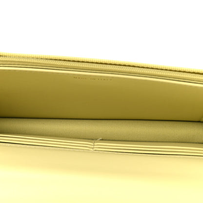 Chanel Calfskin Quilted Perfect Fit Wallet On Chain WOC Yellow 5 of 13