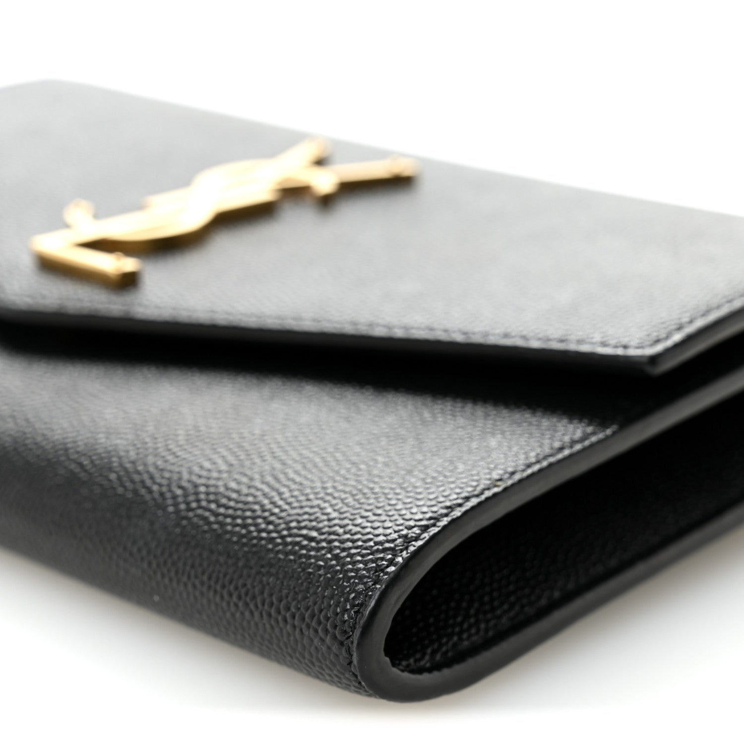 Saint Laurent Grain de Poudre Uptown Chain Wallet Black 11 of 11
