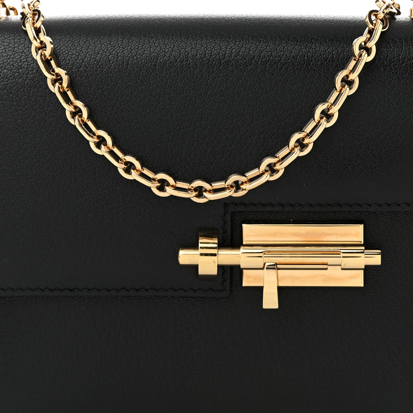 Chevre Chamkila Mini Verrou Chaine Bag Black Black