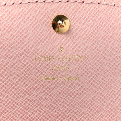 Louis Vuitton Damier Ebene Caissa Wallet Rose Ballerine 6 of 7