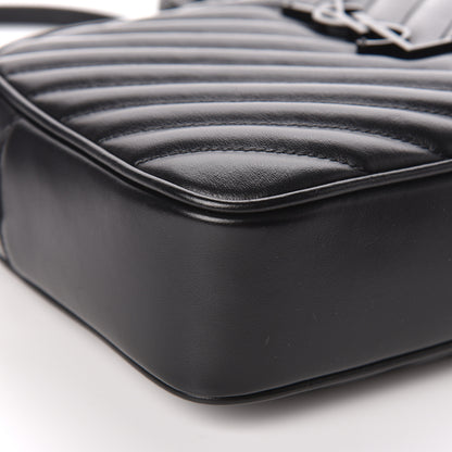 Saint Laurent Calfskin Matelasse Monogram Lou Camera Bag Black 8 of 9