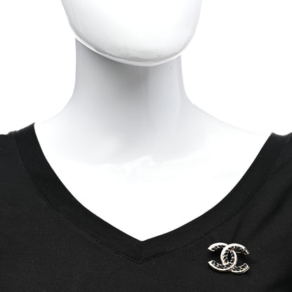 Chanel Lambskin Chain CC Chain Brooch Black Gold 2 of 5