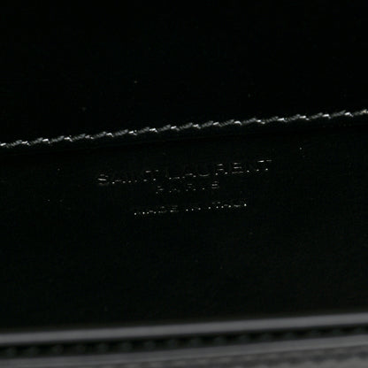 Saint Laurent Box Calfskin Voltaire Top Handle Crossbody Bag Black 6 of 9