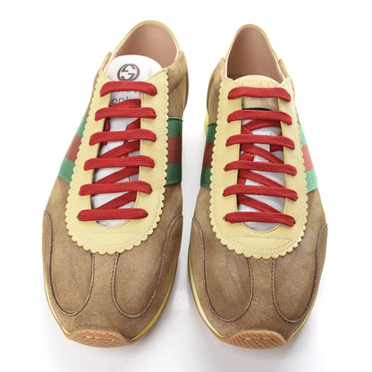 Gucci Suede Web Mens Rocket Sneakers 11 Nocciola Burro 5 of 13
