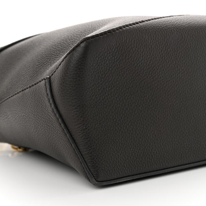 Loewe Soft Grained Calfskin Small Puzzle Edge Bag Dark Grey 9 of 11