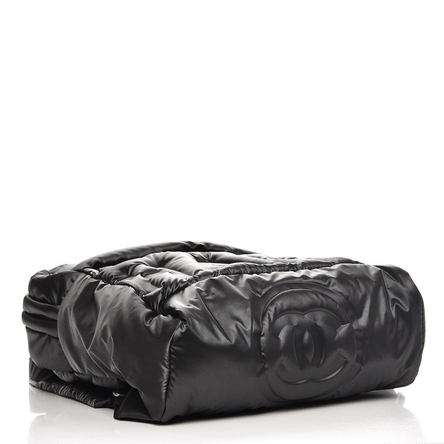 Nylon Embossed Doudoune Backpack Black