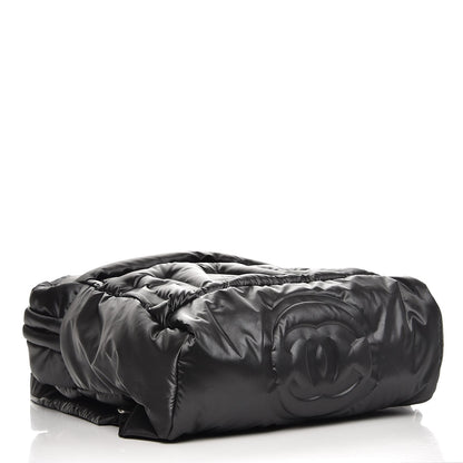 Chanel Nylon Embossed Doudoune Backpack Black 4 of 8