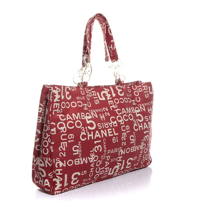 Chanel Canvas 31 Rue Cambon Beach Tote Red 3 of 8
