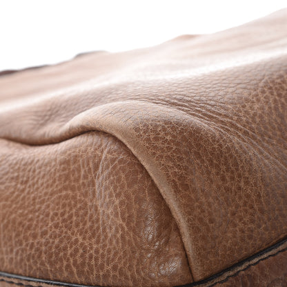Gucci Pebbled Calfskin Guccissima Medium Bamboo Bar Hobo Light Brown 17 of 17