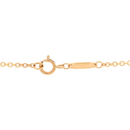 Tiffany 18K Yellow Gold Diamond Knot Necklace 4 of 6