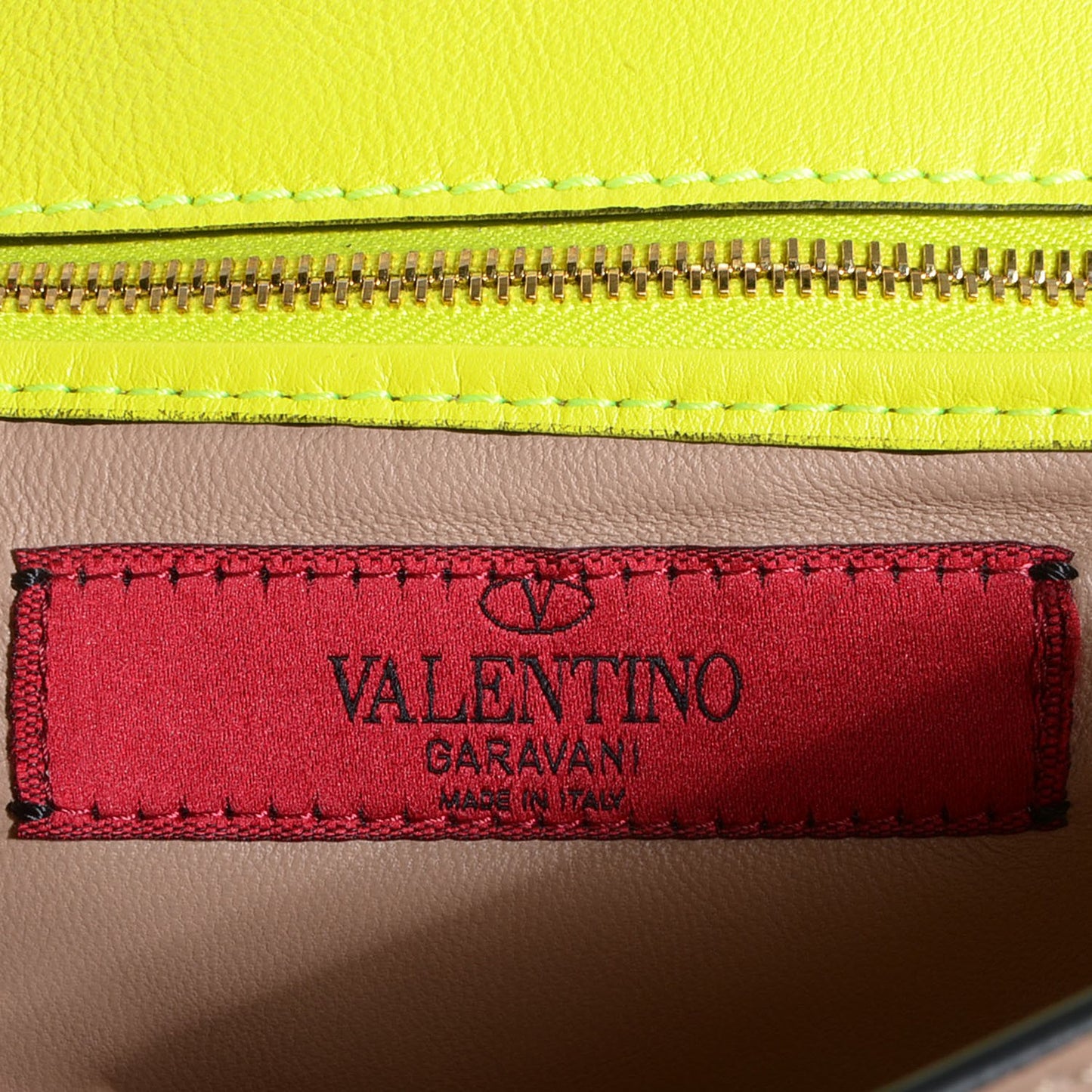 Vitello My Own Code Clutch Yellow Fluo