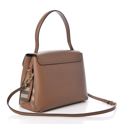 Burberry Derby Calfskin House Check Medium Camberley Dark Sand 3 of 9