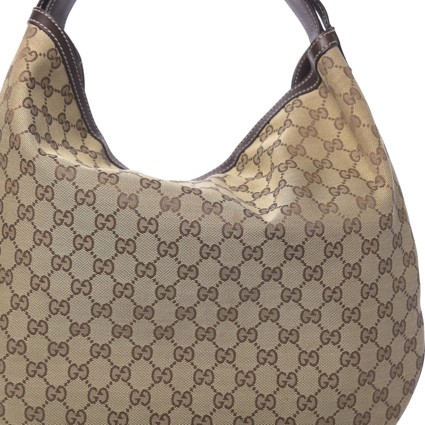 Monogram Large Wave Hobo Dark Brown