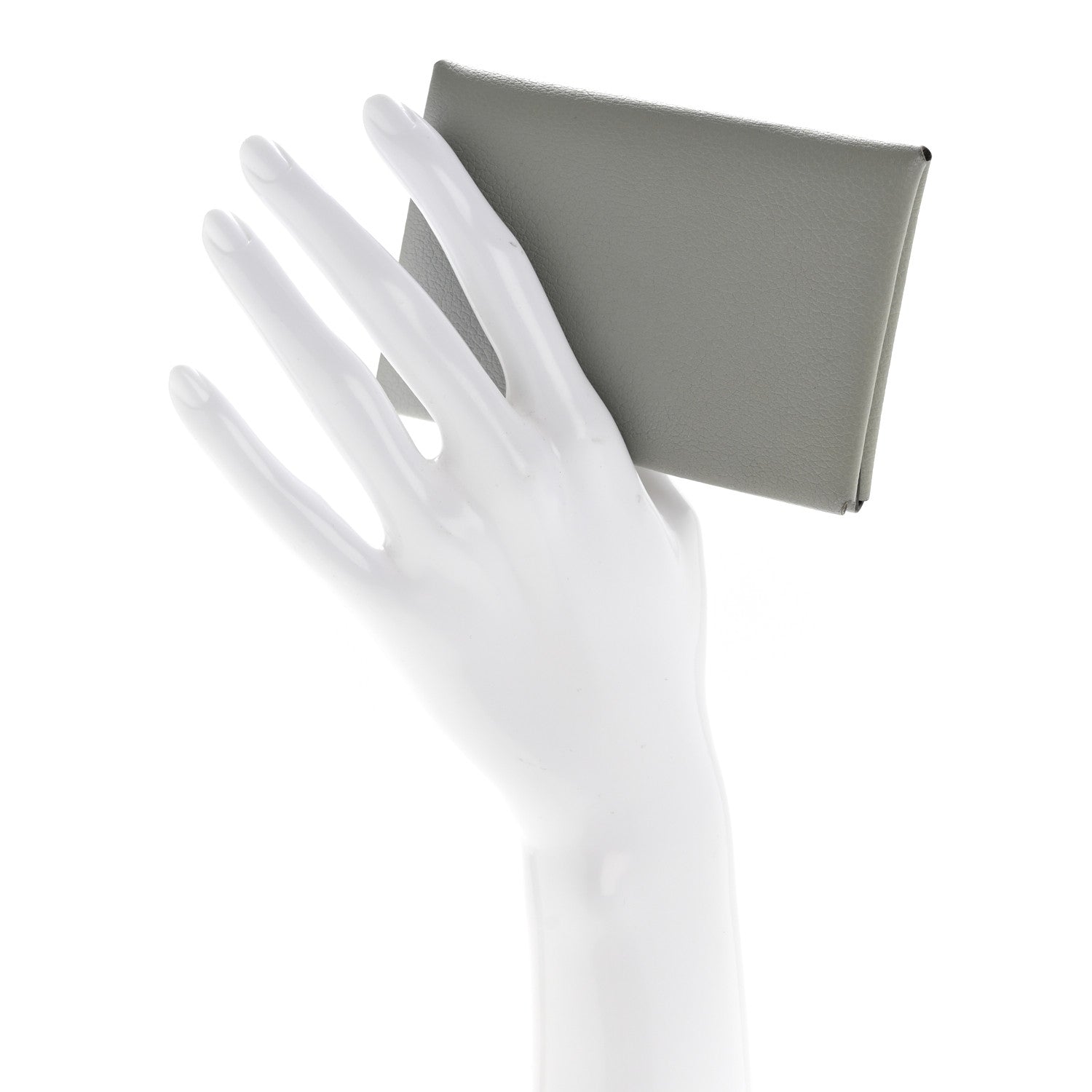 Hermes Evercolor Calvi Duo Card Case Gris Mouette 2 of 9