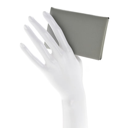 Hermes Evercolor Calvi Duo Card Case Gris Mouette 2 of 9